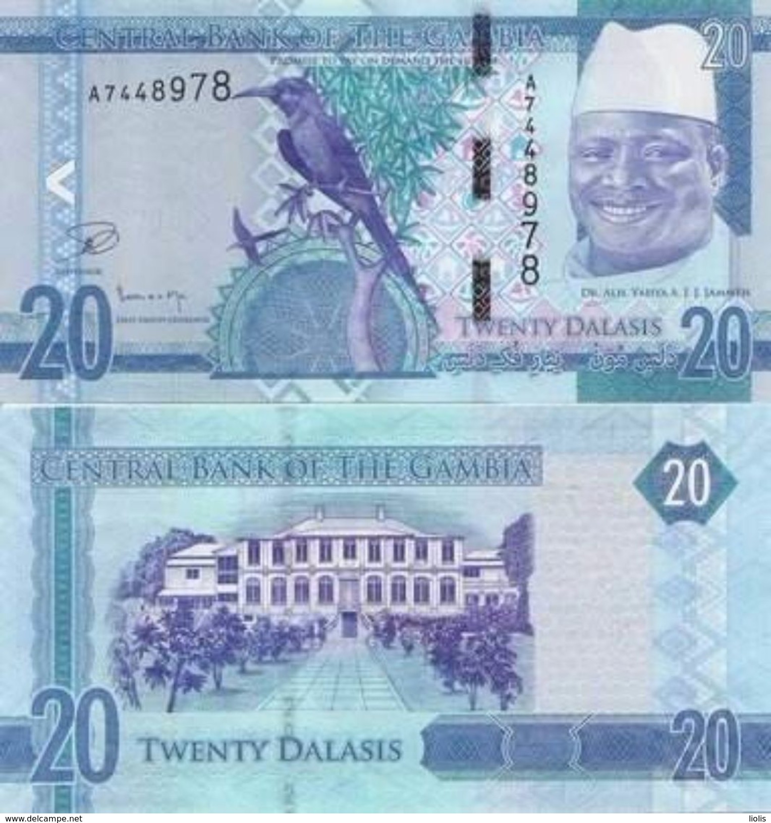 Gambia  New  20 Dalasis 2015  UNC - Gambie