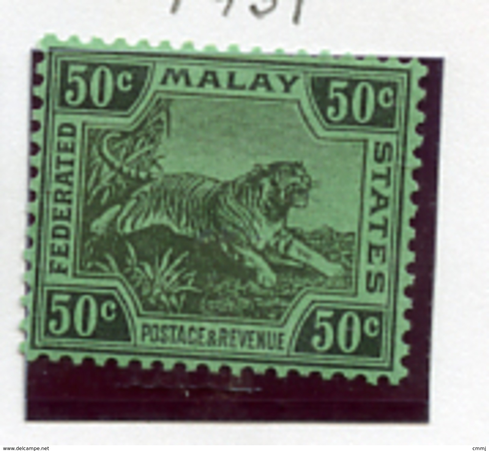 19361 - FEDERATED MALAY STATES - Mi. Nr.  73 - NH -  (UP.70.9) - Federated Malay States