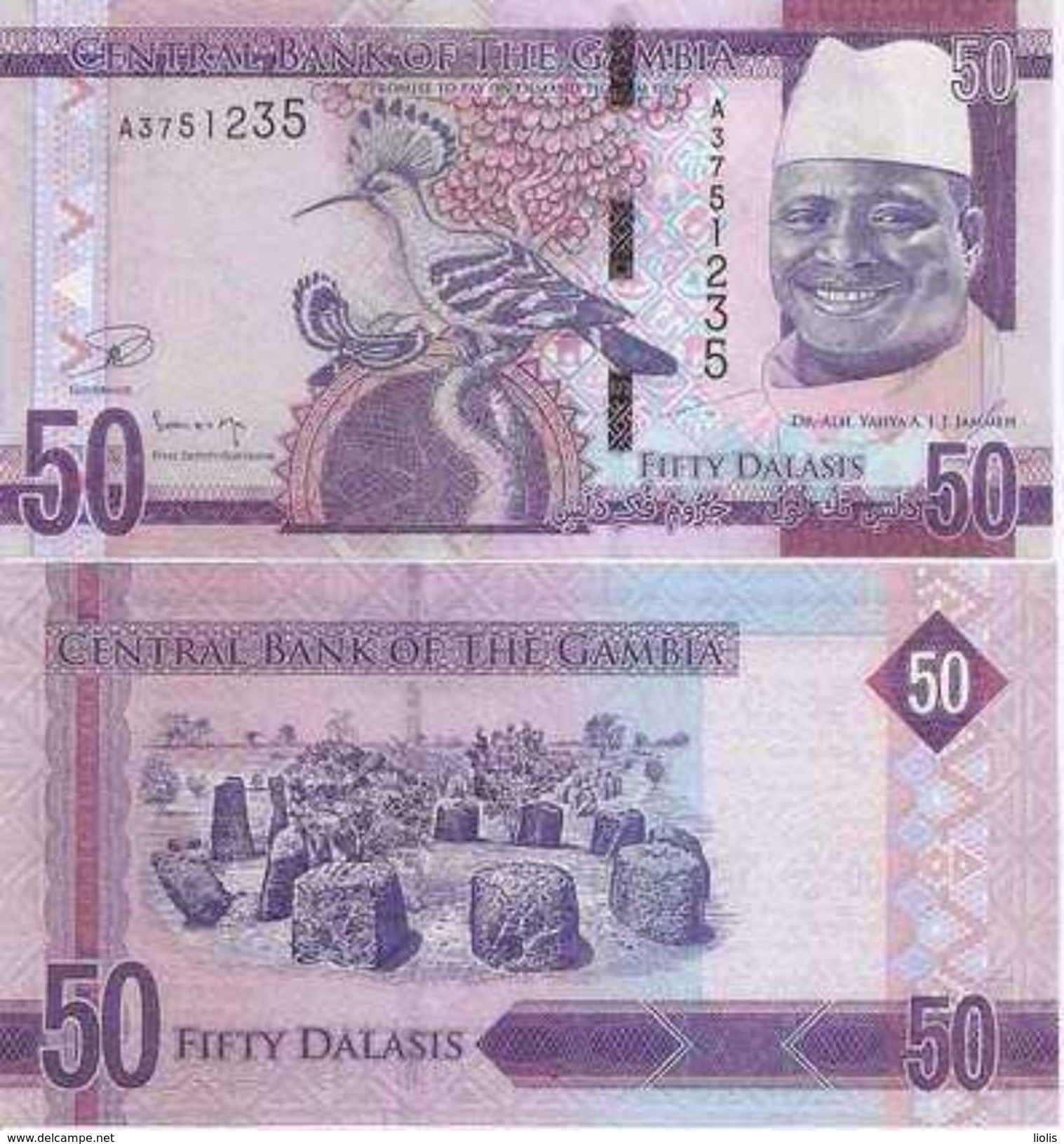 Gambia  New  50 Dalasis 2015  UNC - Gambie