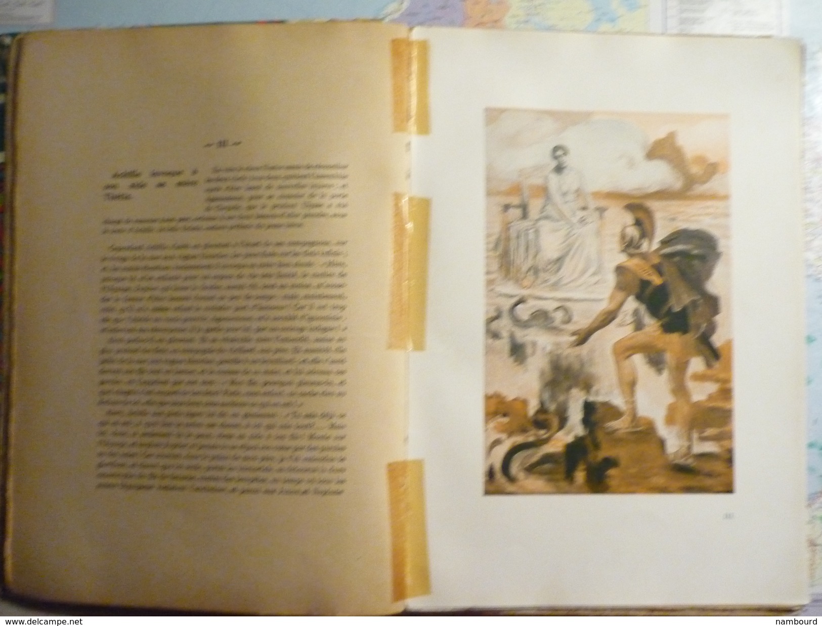 LiIliade D'Homère 24 Planches Hors Texte En Couleur /Les Grandes Oeuvres Pages Célèbres Illustrées Henri Laurens éditeur - Autres & Non Classés