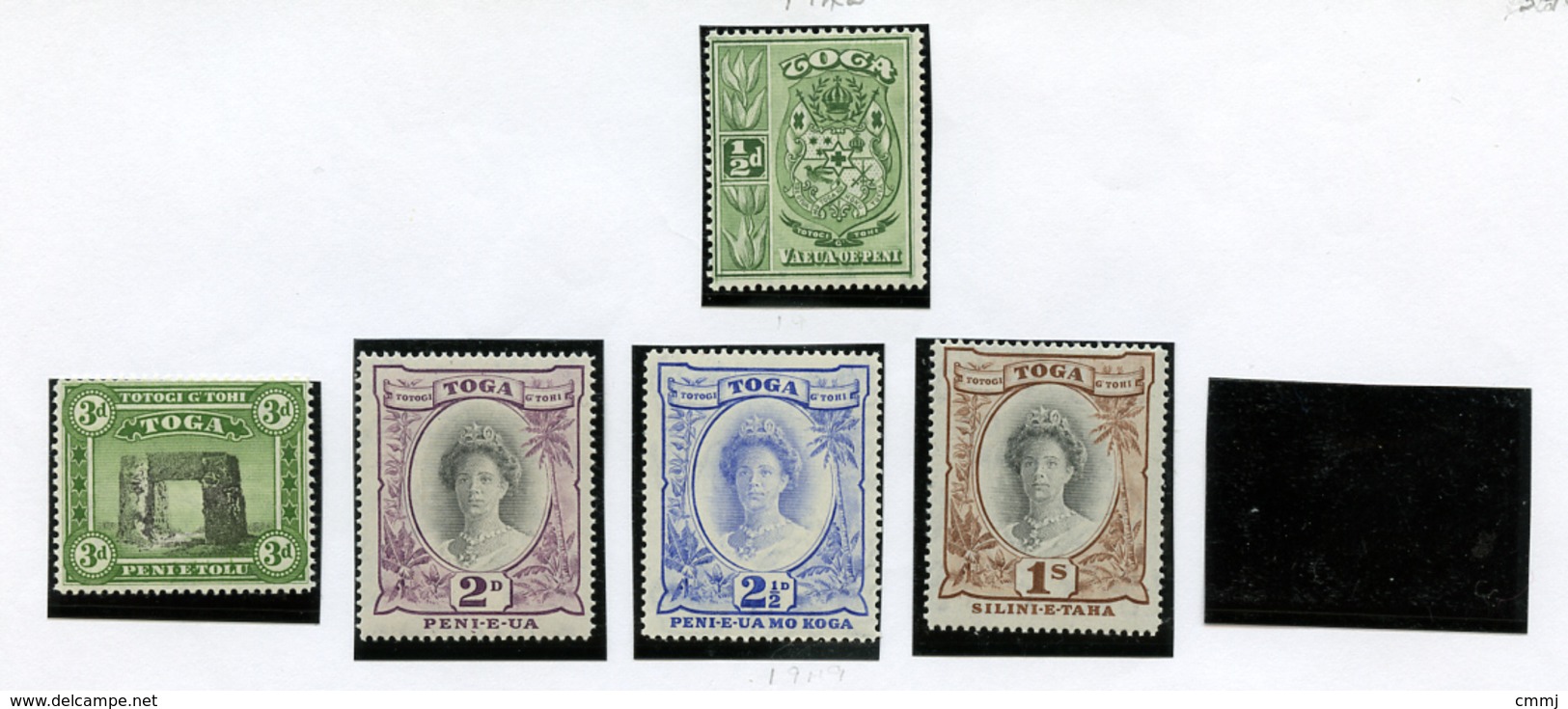 1942 - TOGA- Mi. Nr.  73+75/77+79 - NH -  (UP.70.9) - Tonga (...-1970)