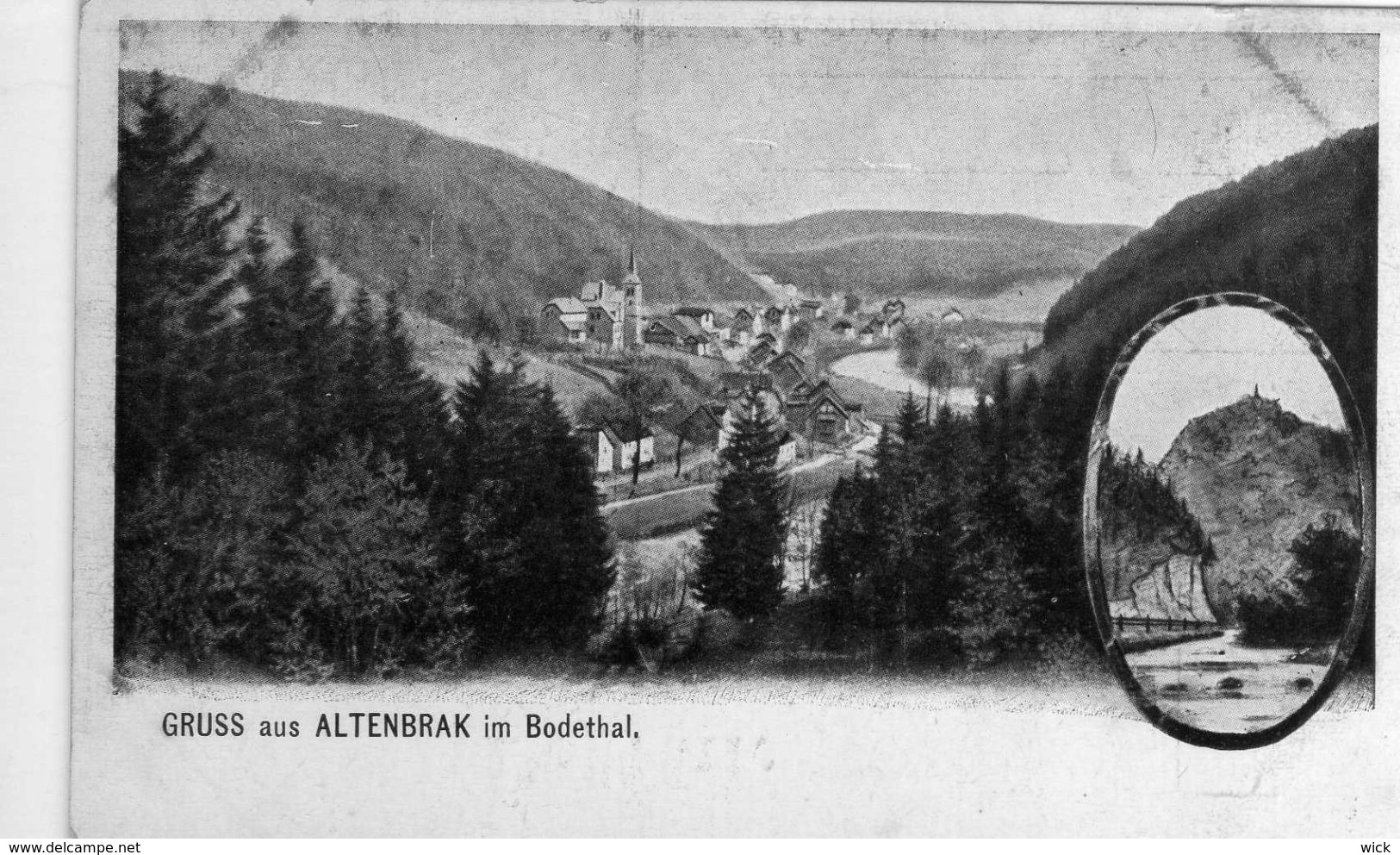 AK Altenbrak Im Bodethal Bei Thale - Seltene Alte AK /Litho - Altenbrak