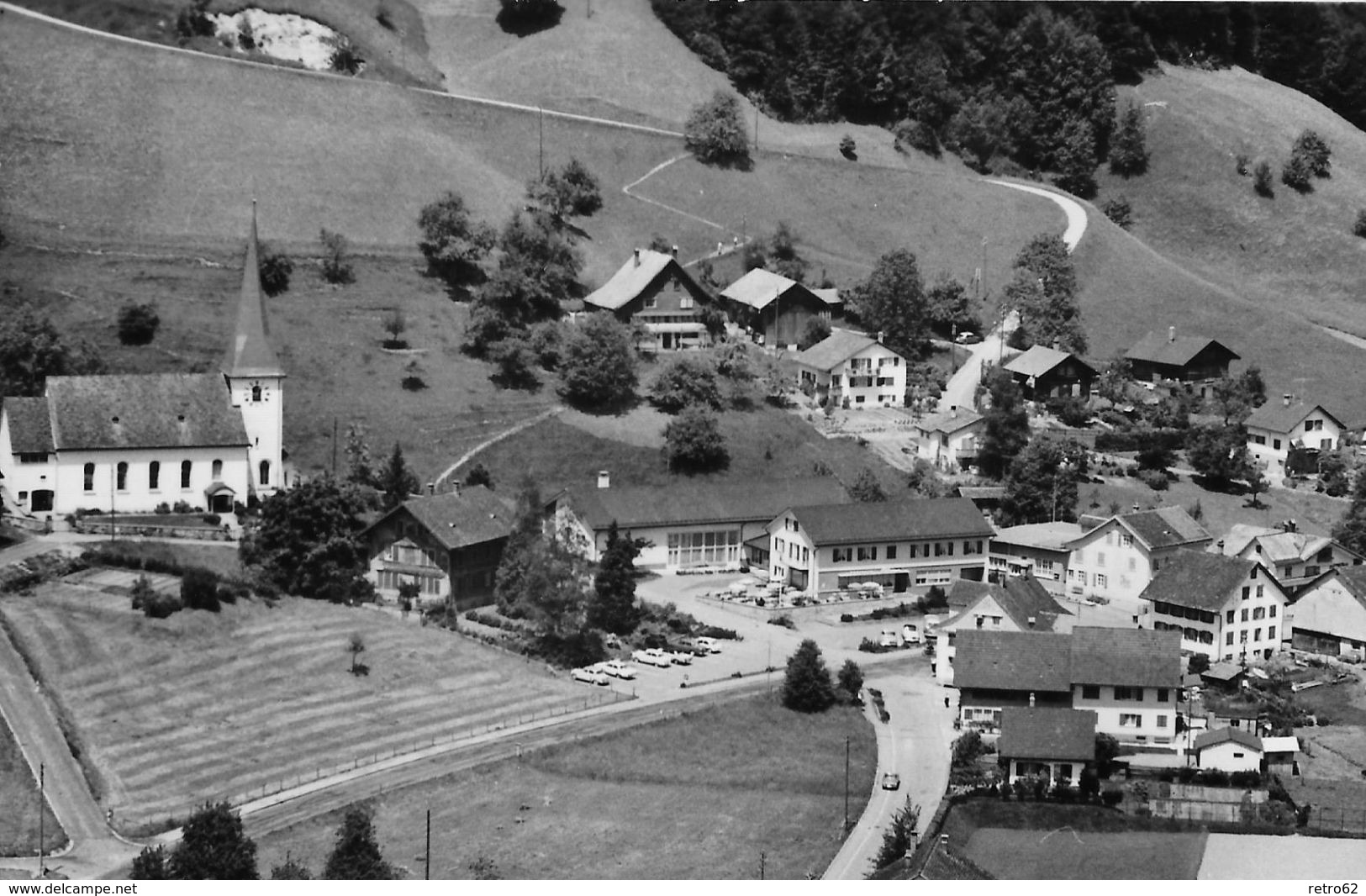FISCHENTHAL → Flugaufnahme Bereich Gasthaus Blume Ca.1965 - Fischenthal