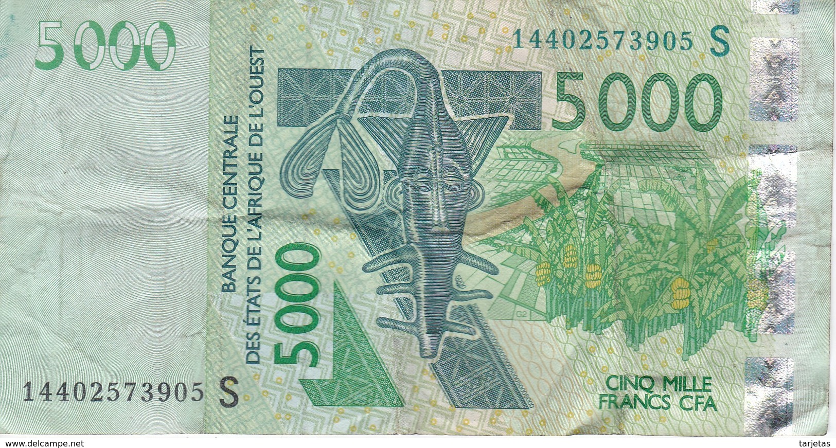 BILLETE DE GUINEA BISSAU DE 5000 FRANCS DEL AÑO 2003  (BANKNOTE) - Guinea-Bissau