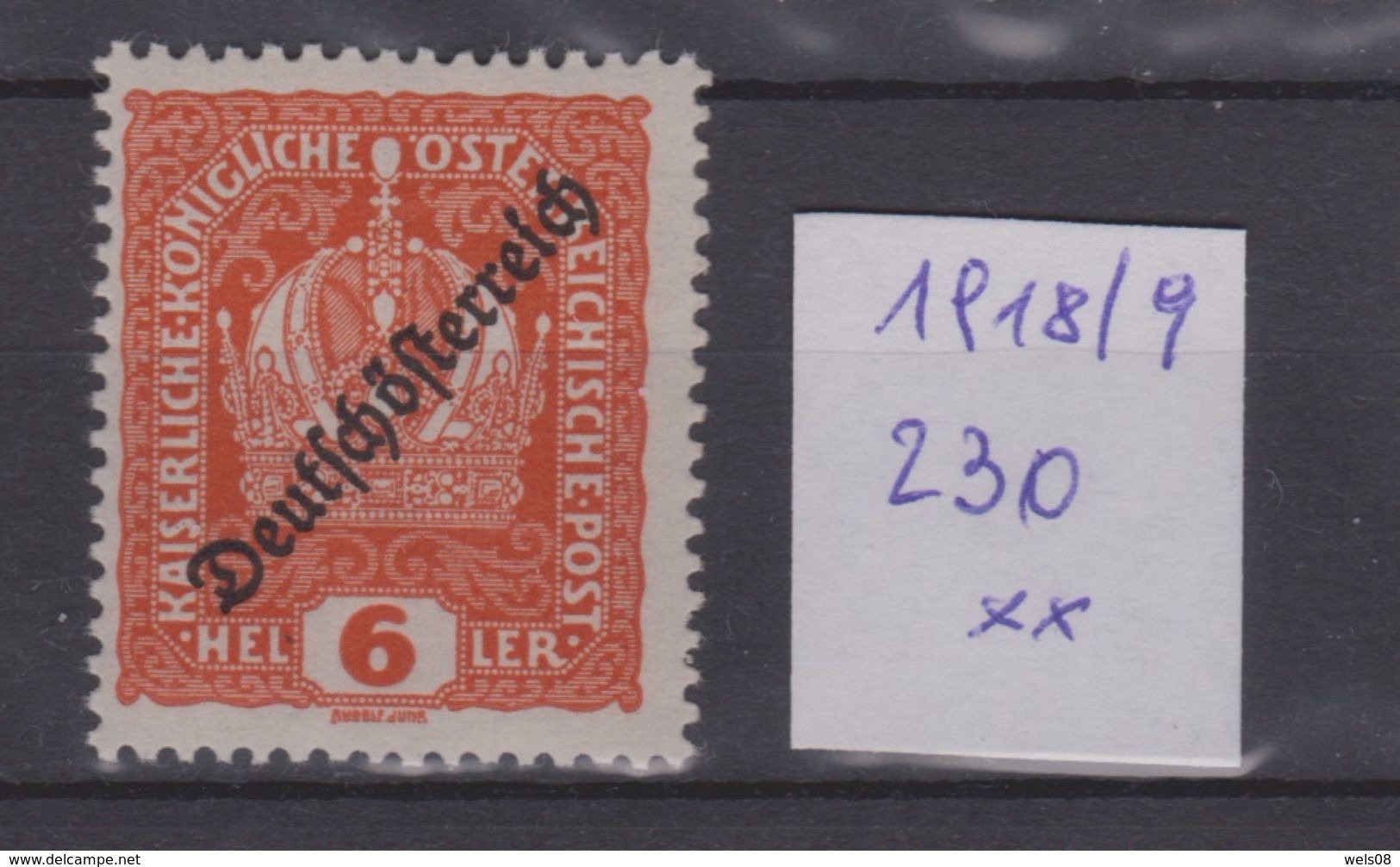 Österreich 1918: Aufdruck "Deutschösterreich" Nr.230 Postfrisch - Nuevos