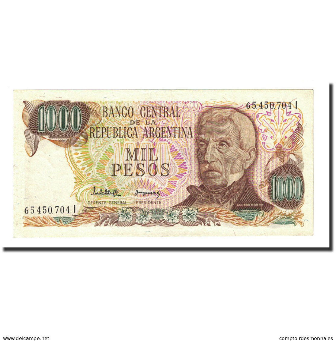 Billet, Argentine, 1000 Pesos, Undated (1976-83), KM:304a, NEUF - Argentine