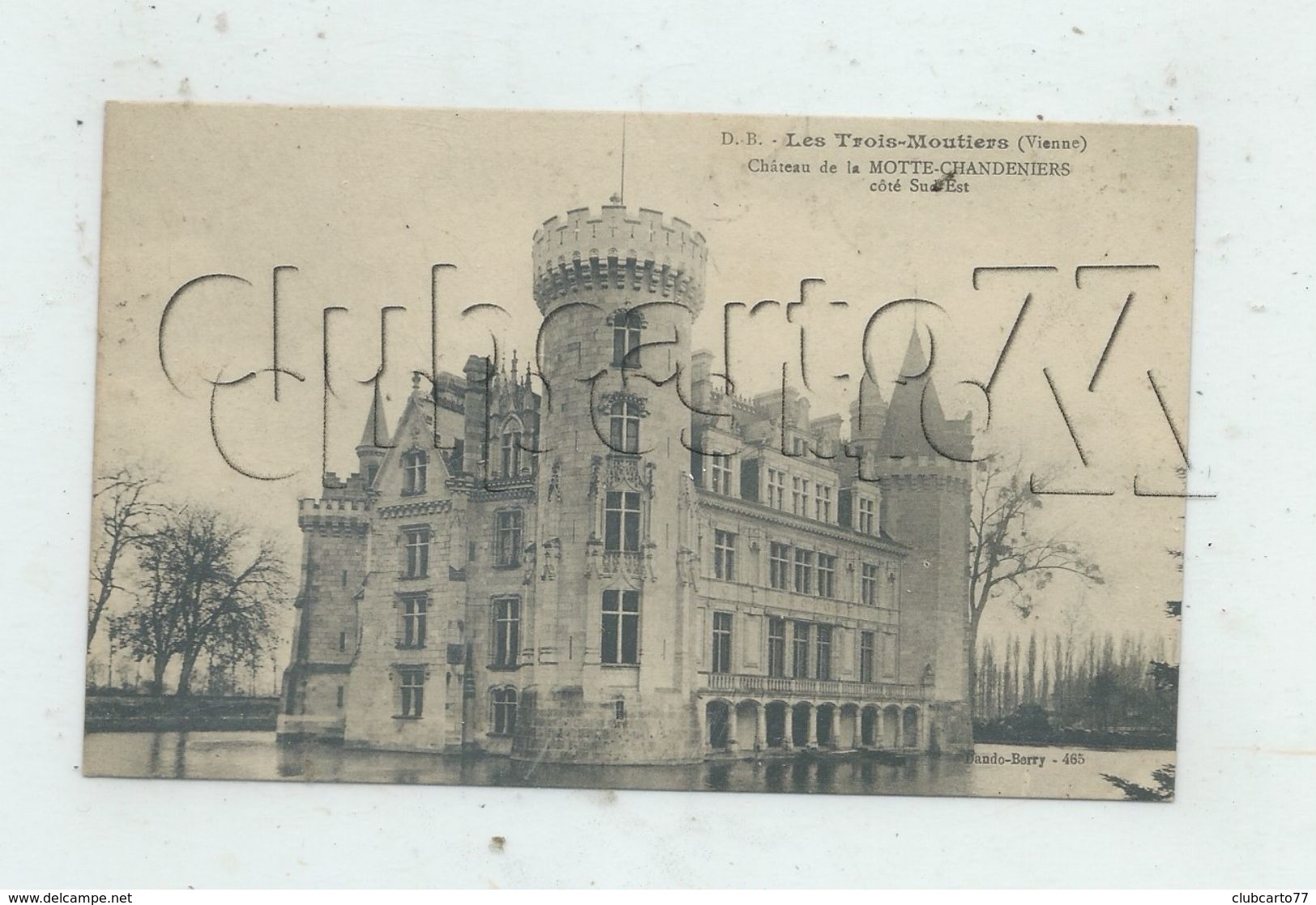 Les Trois-Moutiers (86) : Le Château De La Motte-Chandeniers  Environ 1918 PF. - Les Trois Moutiers