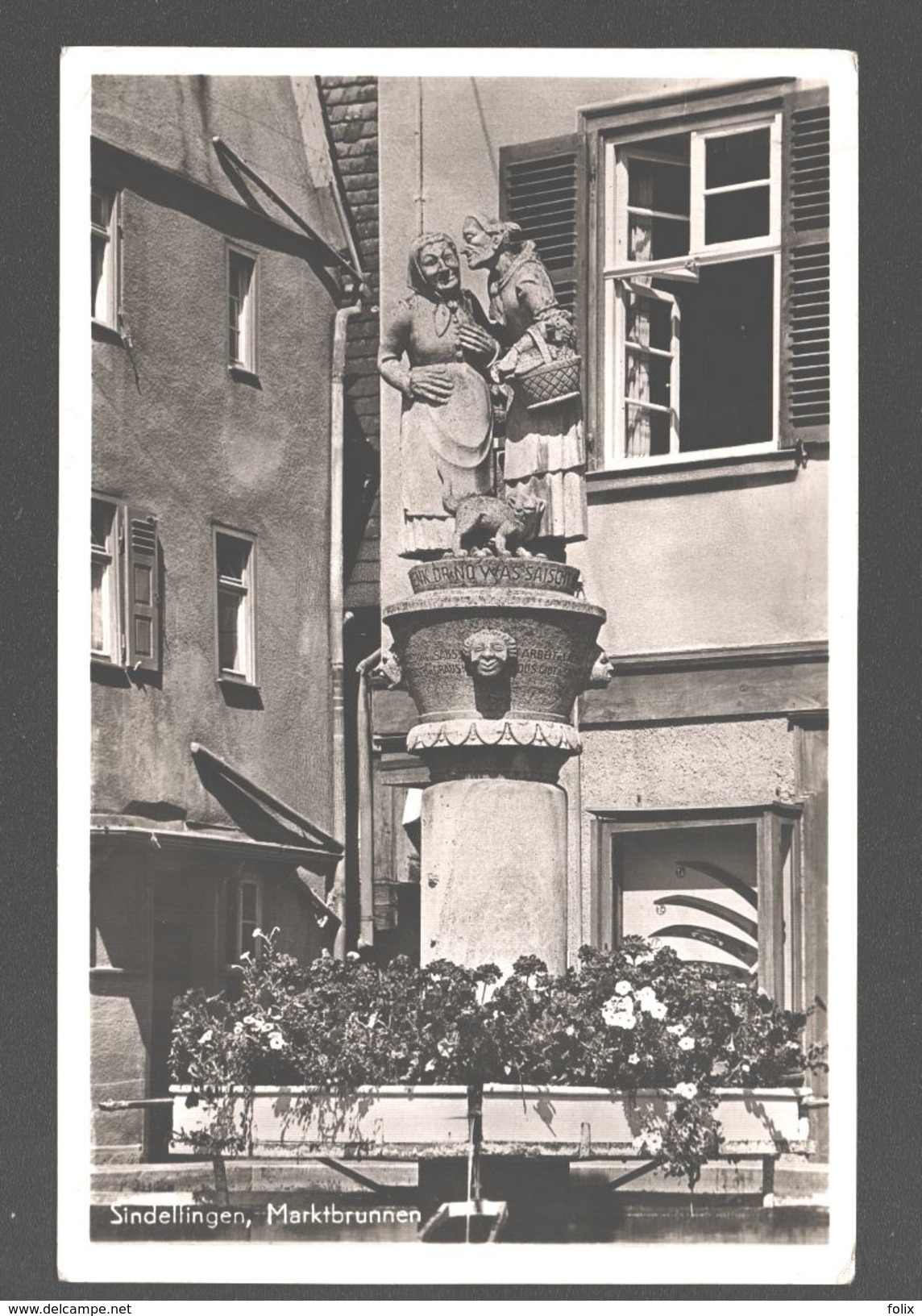 Sindelfingen - Marktbrunnen - Fotokarte - 1957 - Sindelfingen