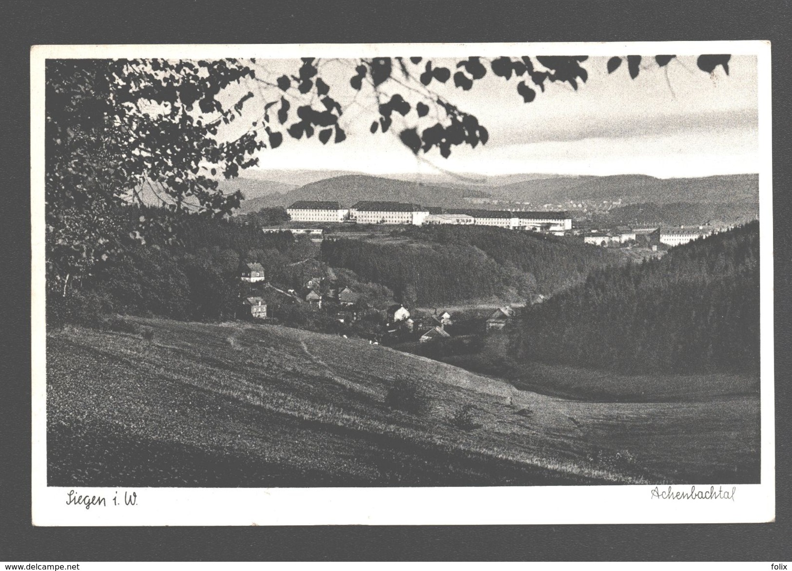 Siegen I. W. - Achenbachtal - 1953 - Militärstempel - Siegen
