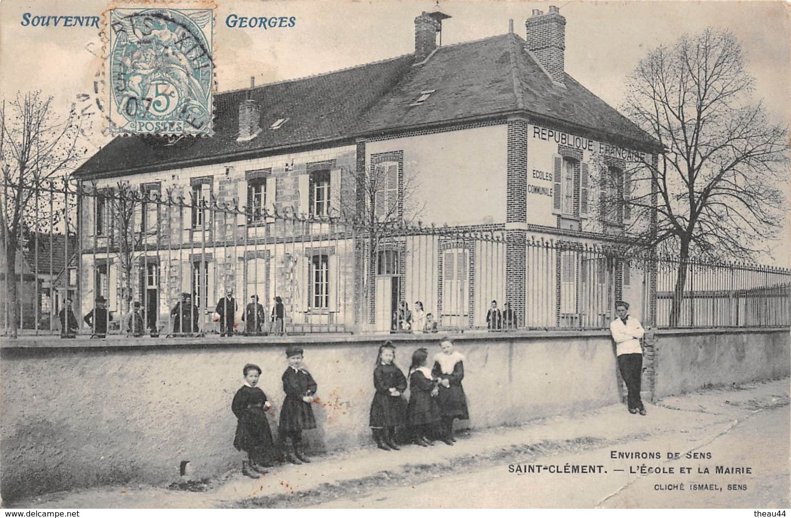 ¤¤   -  SAINT-CLEMENT    -  L'Ecole Et La Mairie    -  ¤¤ - Saint Clement