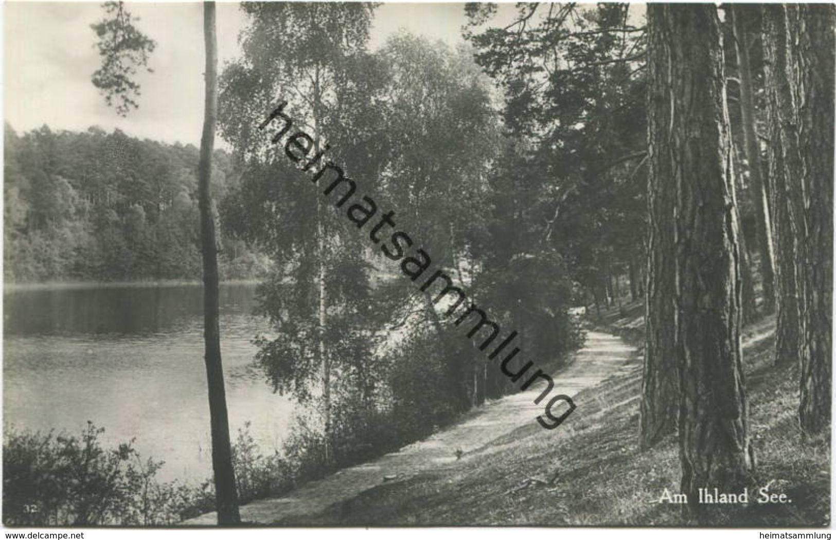 Am Ihland See - Foto-AK 30er Jahre - Verlag J. Goldiner Berlin - Strausberg