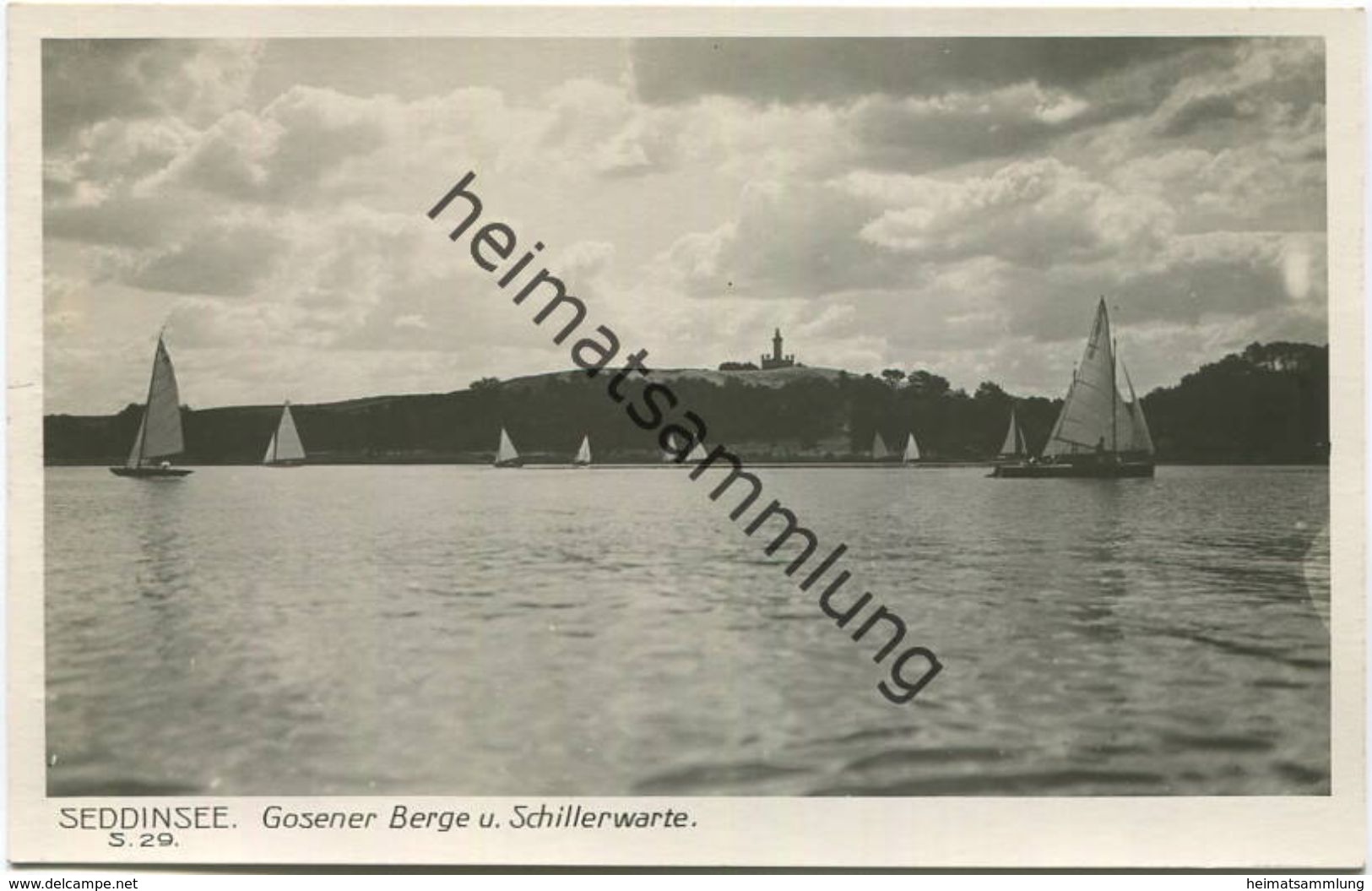 Seddinsee - Gosener Berge Und Schillerwarte 30er Jahre - Verlag Ludwig Walter Berlin - Schmöckwitz