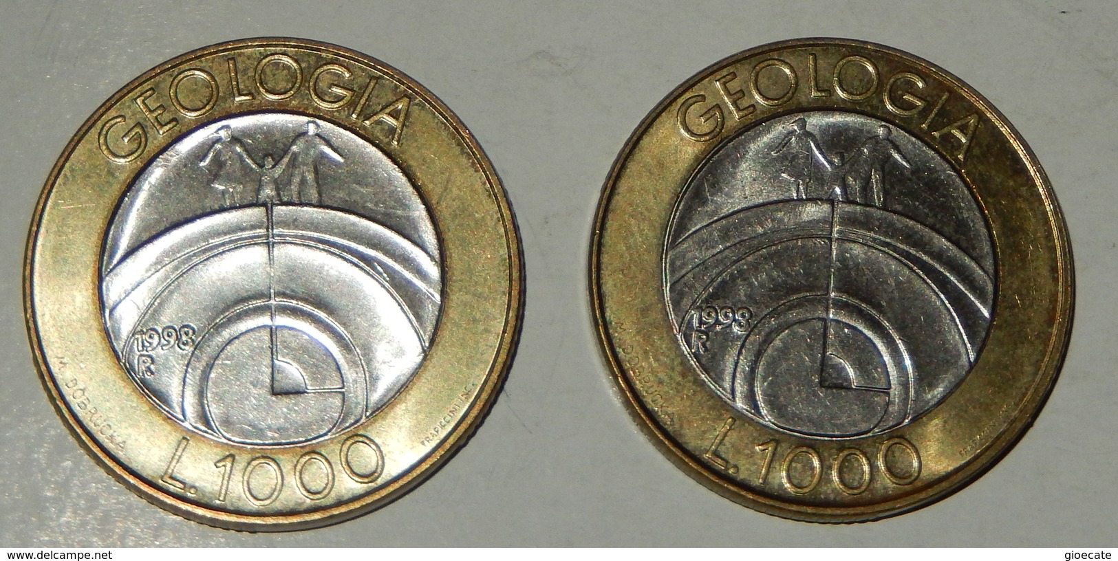 2 MONETE - SAN MARINO – 1000 LIRE – GEOLOGIA – 1998 – (150) - San Marino