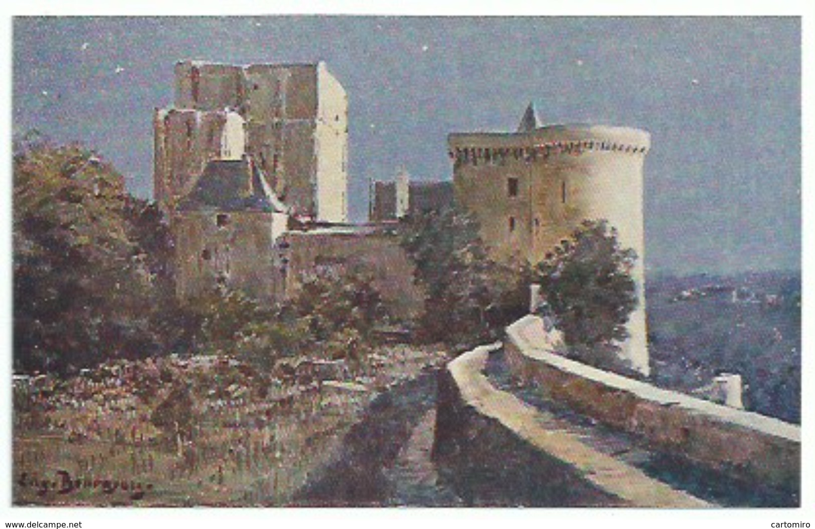 Illustrateur - Bourgeois -Loches Château - Bourgeois