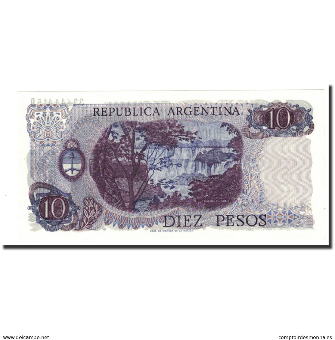 Billet, Argentine, 10 Pesos, Undated (1973-76), KM:295, NEUF - Argentine