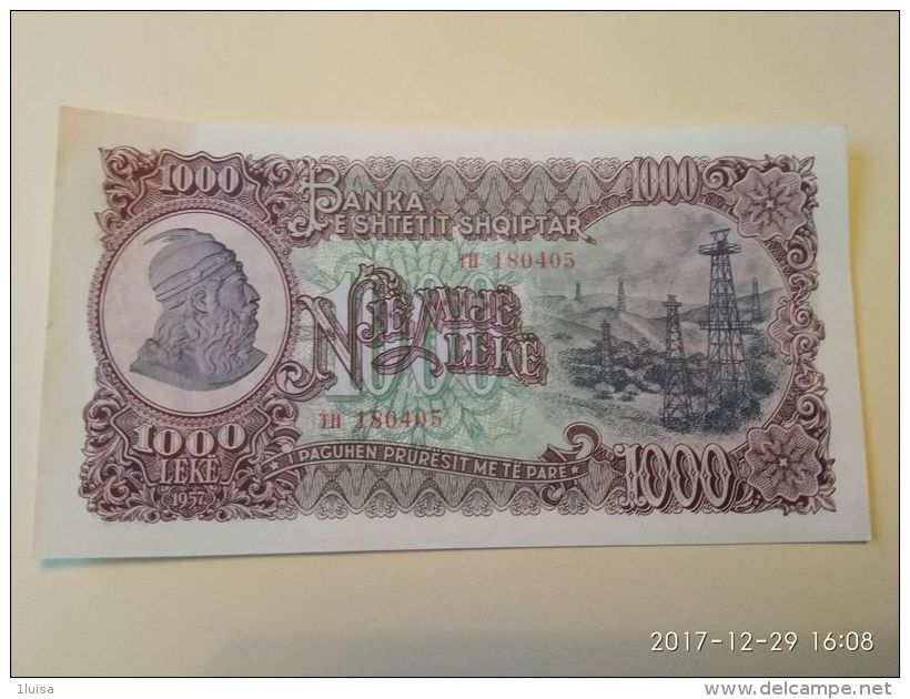 1000 Lek 1957 - Albania