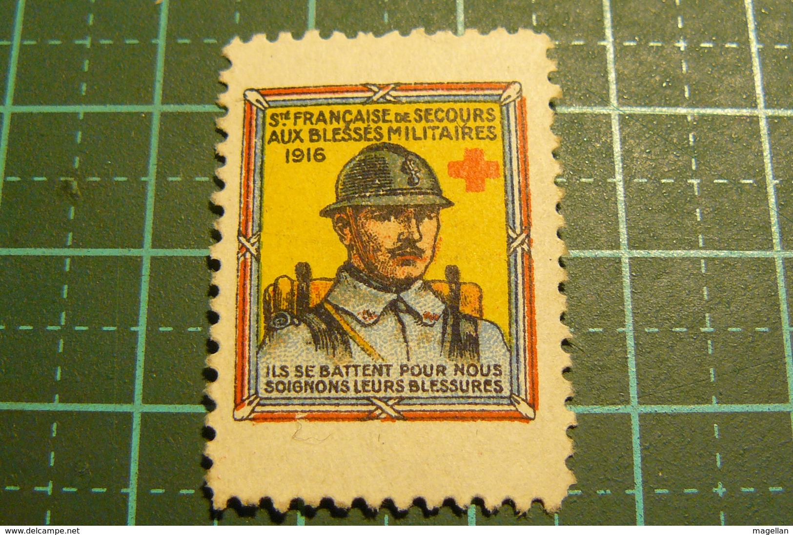 Erinnophilie - Société Française De Secours Aux Blessés Militaires - 1916 - Première Guerre Mondiale - Military Heritage
