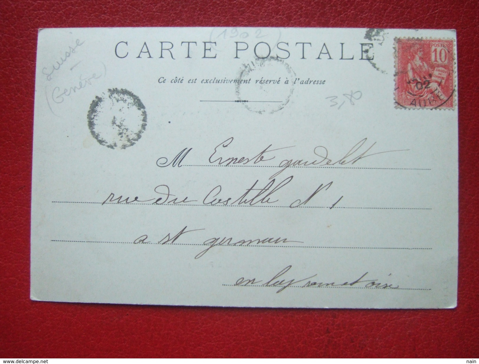 SUISSE - PREGNY - " CHATEAU DE ROTSCHILD " - VOY EN 1902 -- CARTE PIONNIERE ... - Pregny-Chambésy