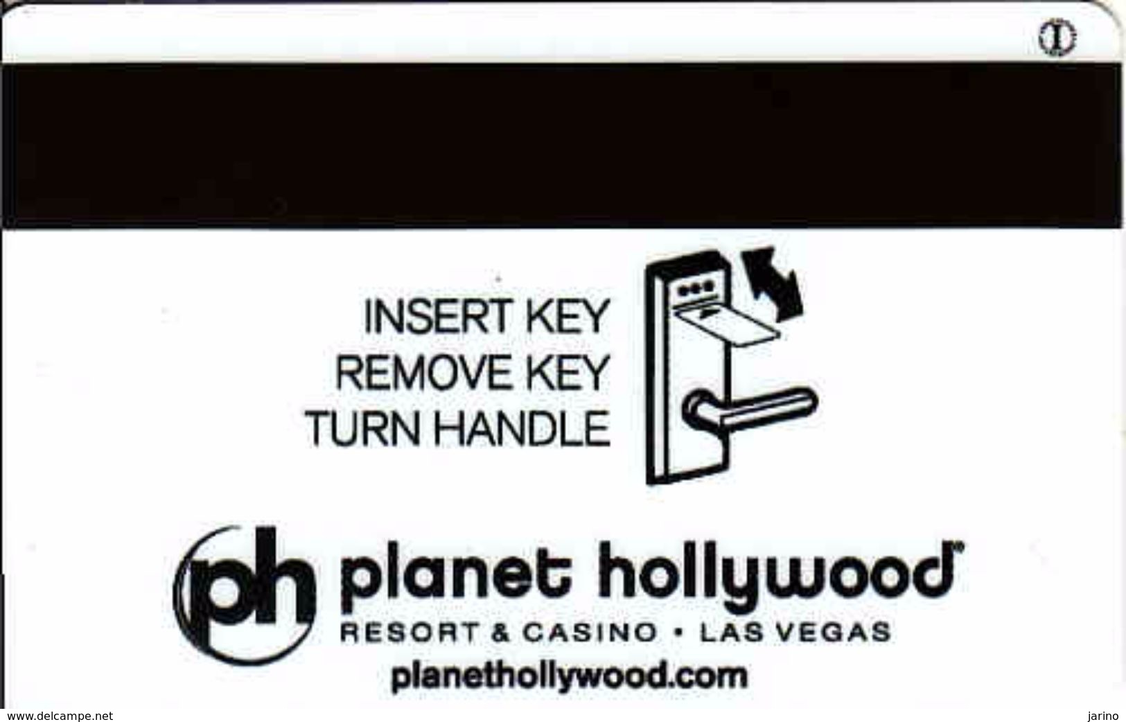 USA Planet Hollywood, Resort & Casino Las Vegas, Starring Jerry Springer, Magnetic Insert Key - Cartes De Casino