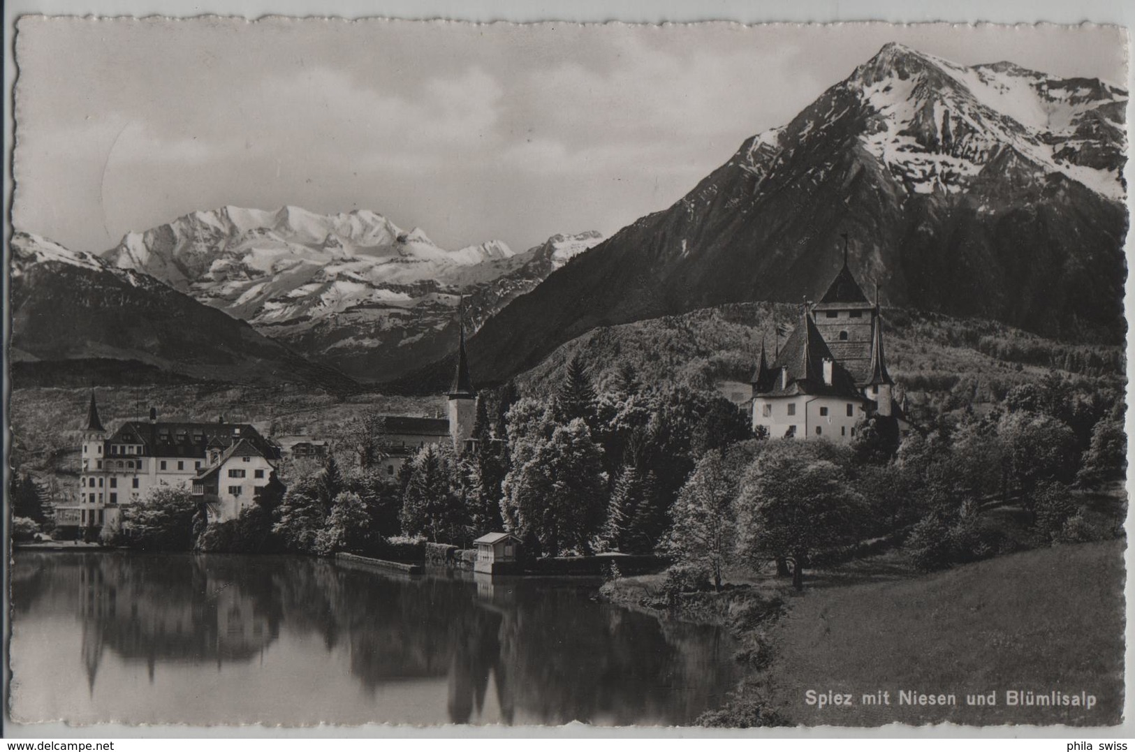 Spiez Mit Niesen Und Blümlisalp - Photoglob - Spiez