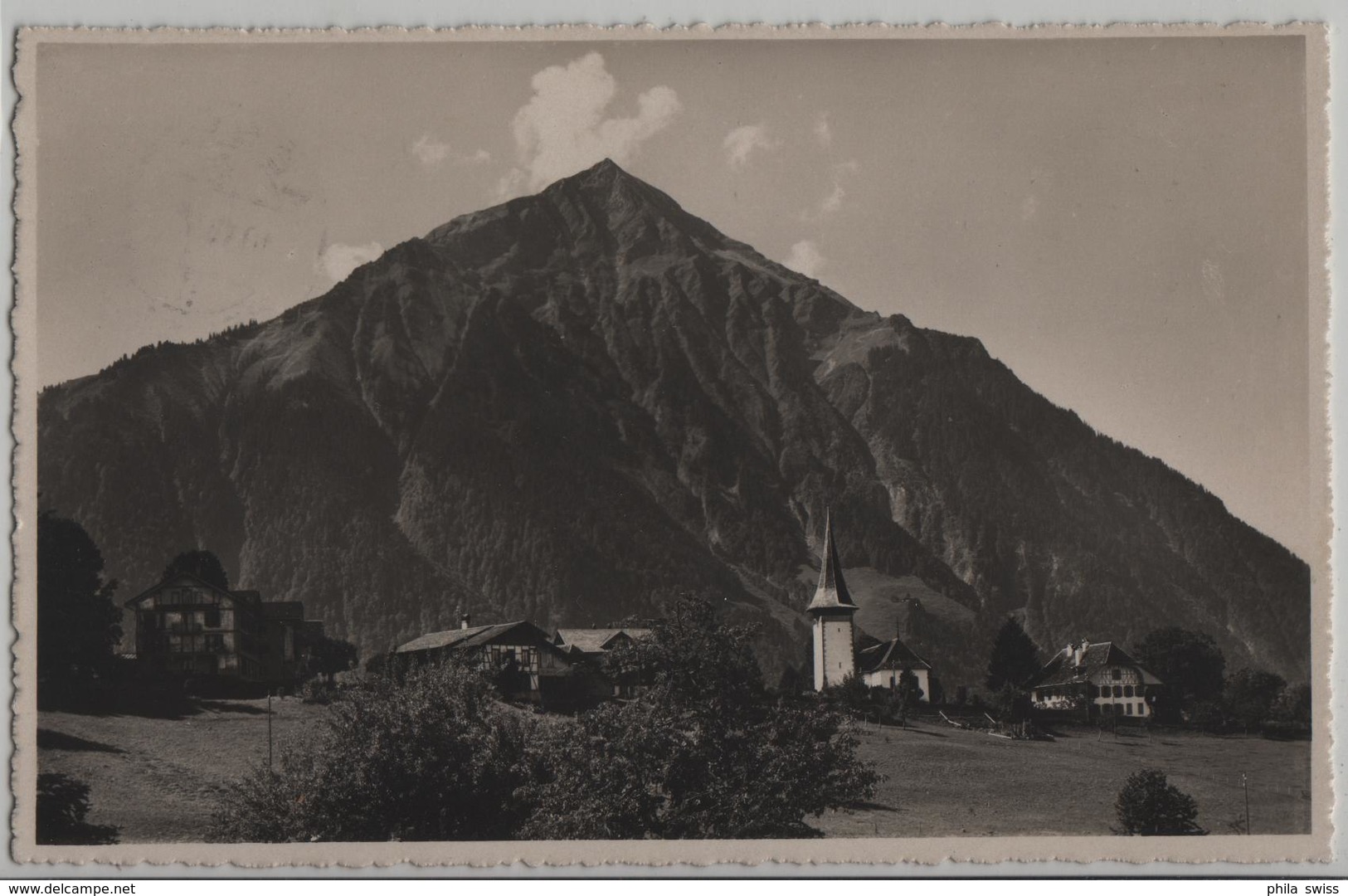 Aeschi - Landschaft Mit Niesen - Photo: Wäfler-Wyss - Aeschi Bei Spiez