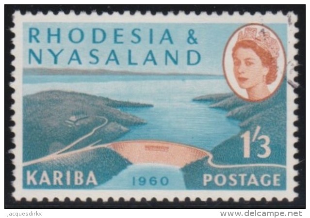 Rhodesia &amp; Nyasaland         .   SG     .     35       .        O   .   Cancelled   .   /   .   Gebruikt - Rhodesië & Nyasaland (1954-1963)