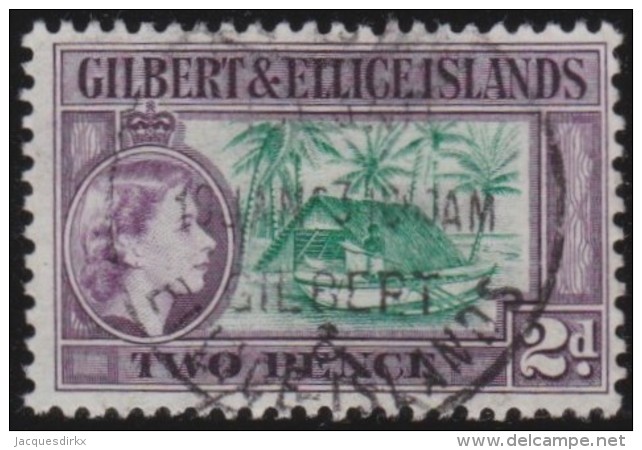 Gilbert &amp; Ellice Islands      .      SG     .    66        .        O   .   Cancelled   .   /   .   Gebruikt - Gilbert- En Ellice-eilanden (...-1979)