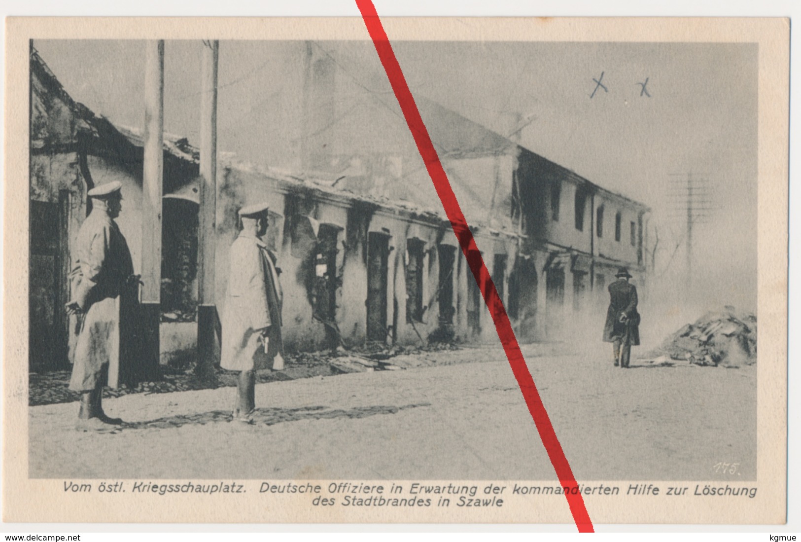 PostCard - Stadtbrand Schaulen Szawle Šiauliai Šiauliai - Ca. 1915 - Fotograf A. Kühlewind Aus Königsberg - Litauen
