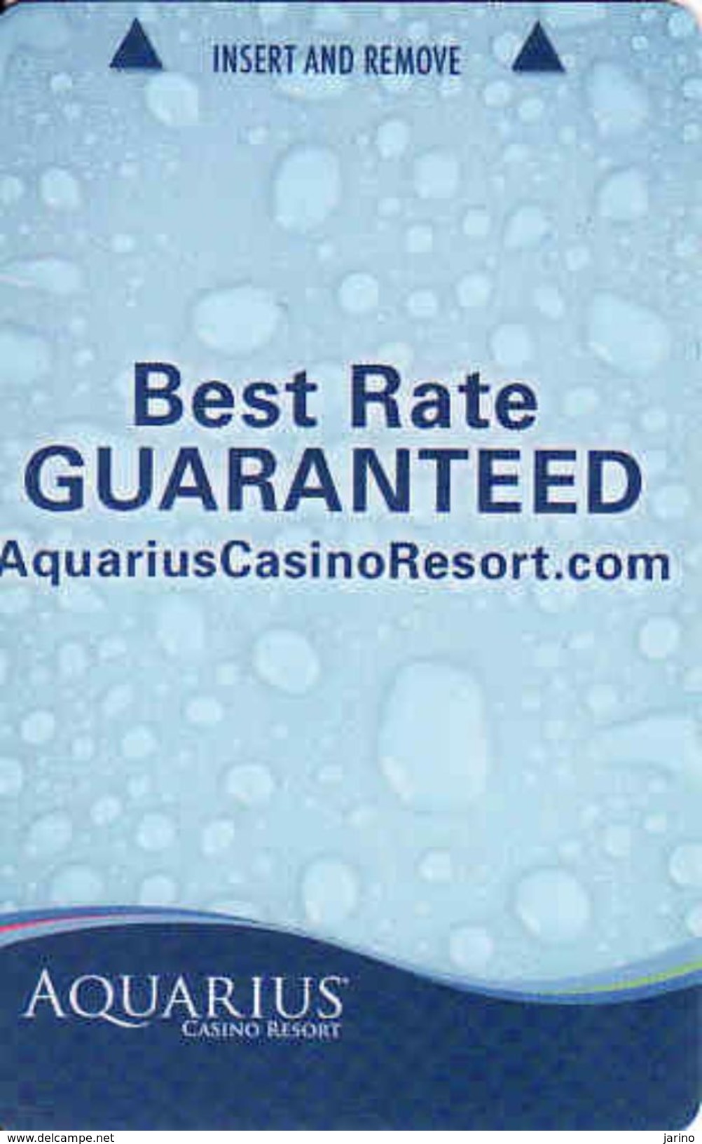 USA Aquarius Casino Resort, Magnetic Insert Keycard - Cartes De Casino