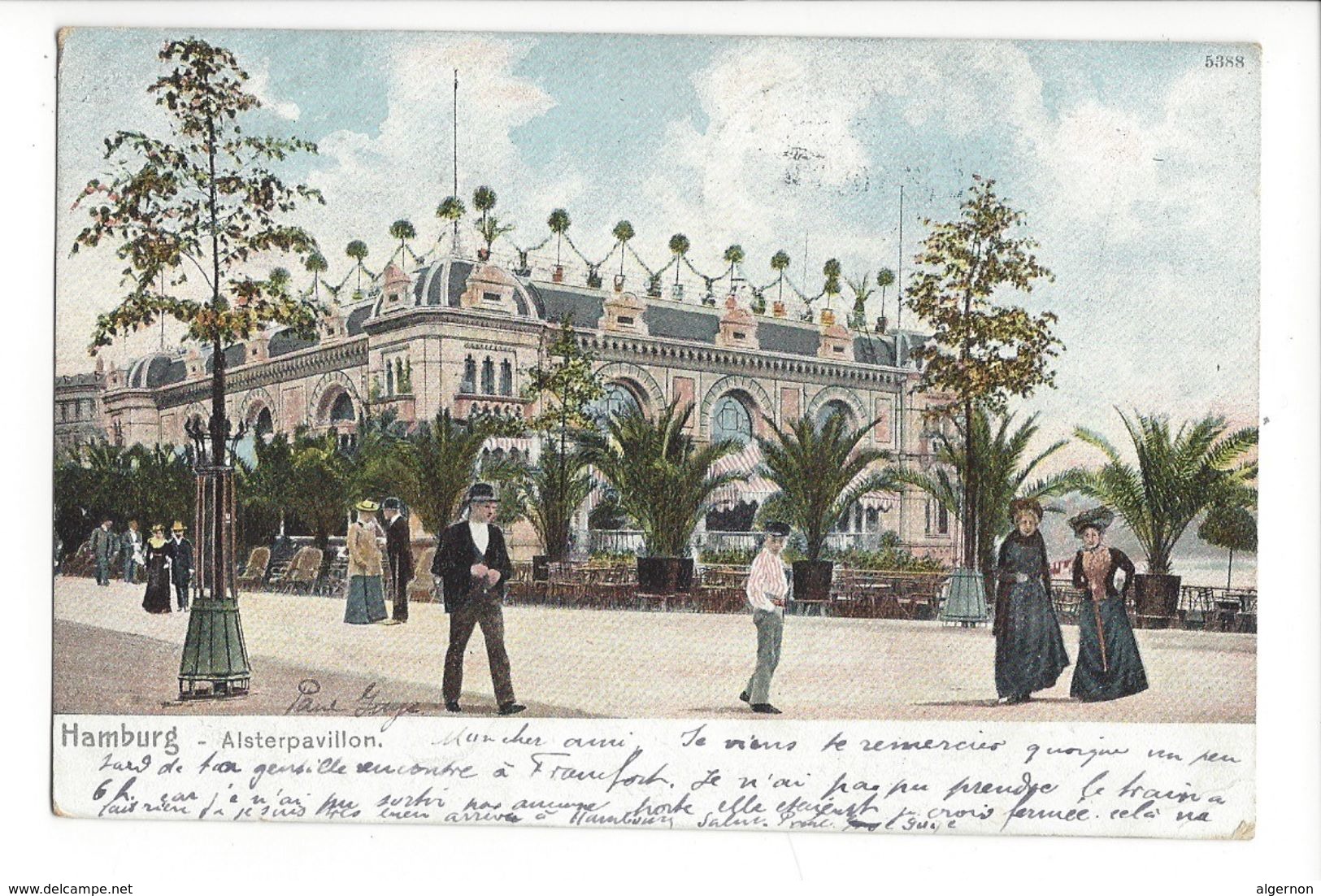 18879 -  Hamburg Alsterpavillon 1905 - Autres & Non Classés