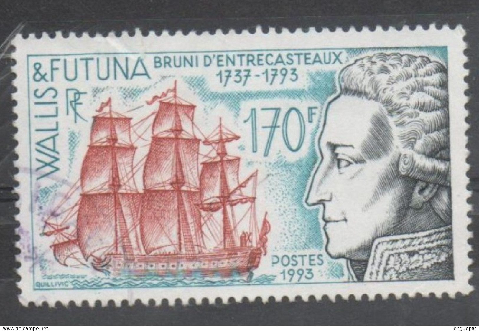 WALLIS Et FUTUNA -Amiral Bruni D'ENTRECASTEAUX : Navigateur Français, Indépendance Des Etats-Unis - Usati