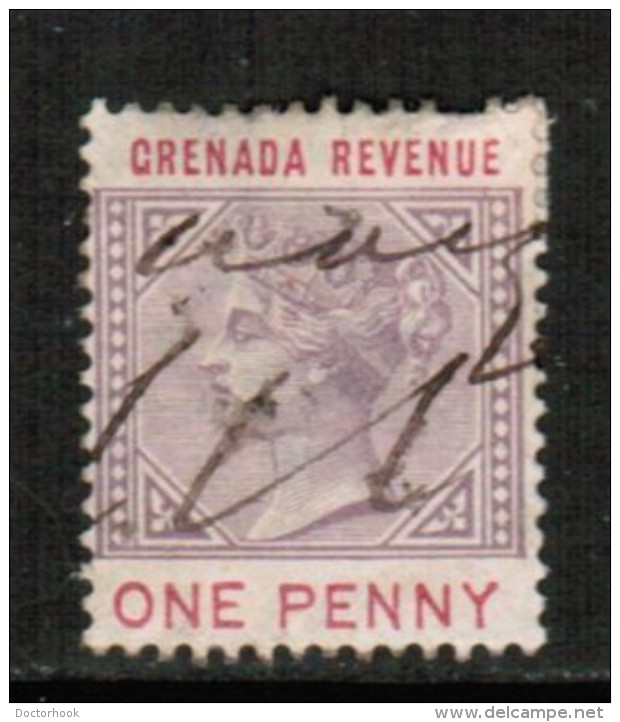 GRENADA  Scott # UNLISTED 1 PENNY REVENUE STAMP USED - Grenada (...-1974)