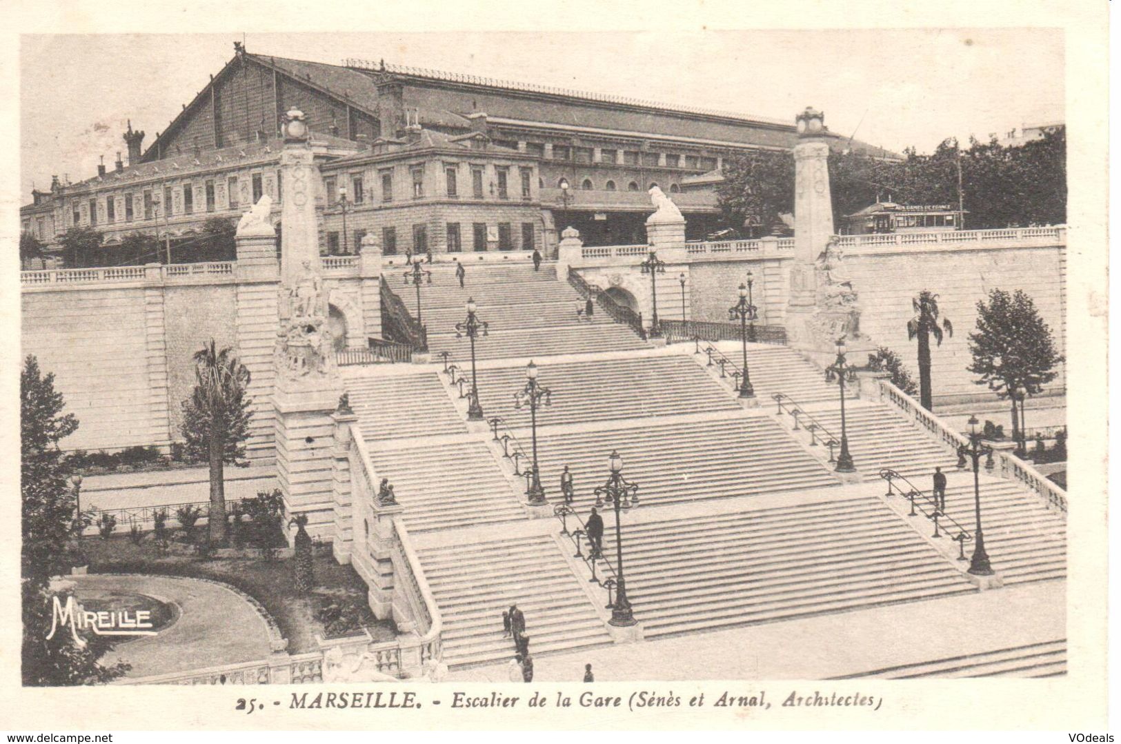 (13) Bouches-du-Rhône - CPA - Marseille - Escalier De La Gare - Bahnhof, Belle De Mai, Plombières