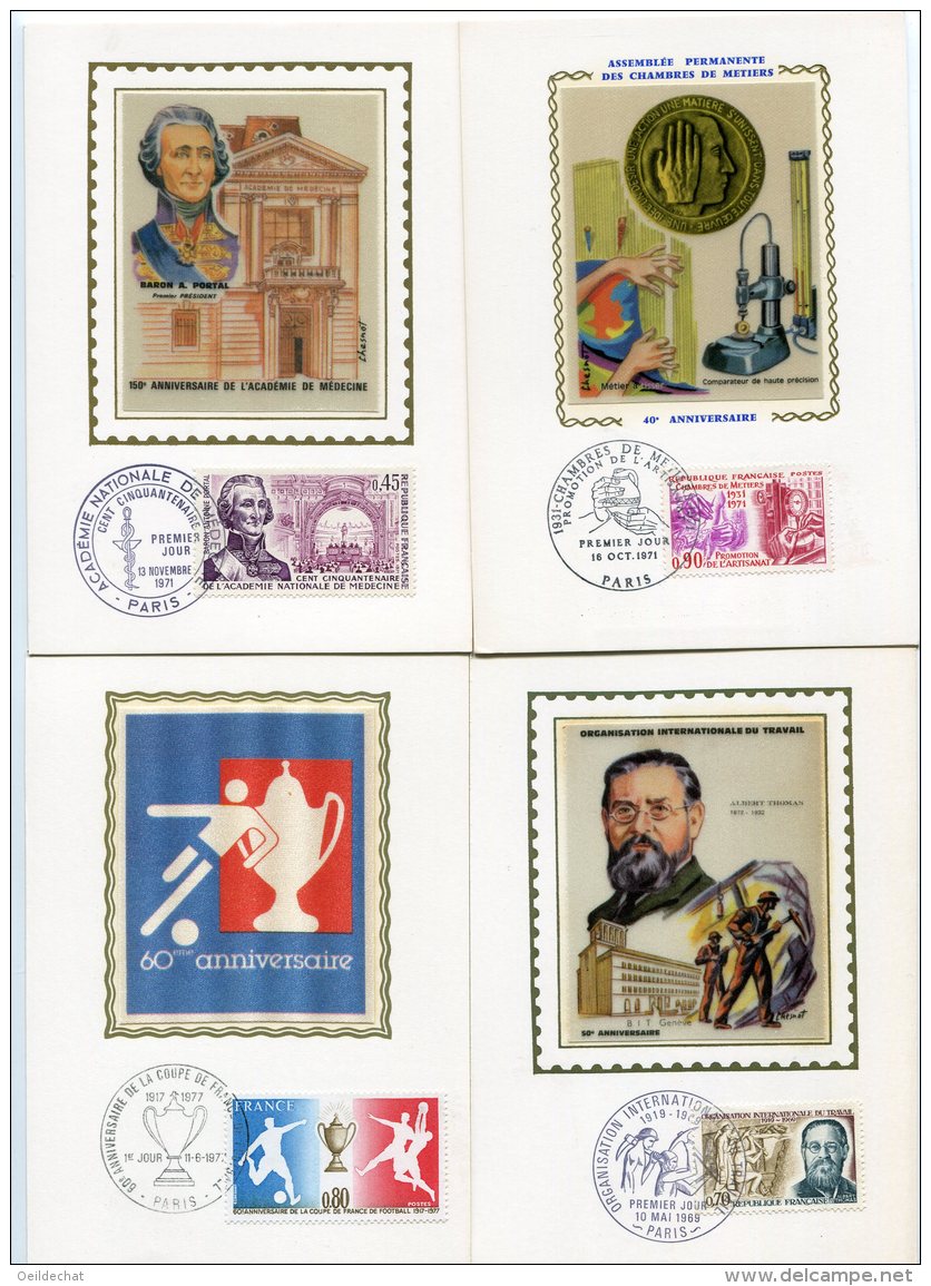 5746  - FRANCE    Collection  10 Cartes Sur Soie  : Evénement Et Expositions      TB - Colecciones & Series