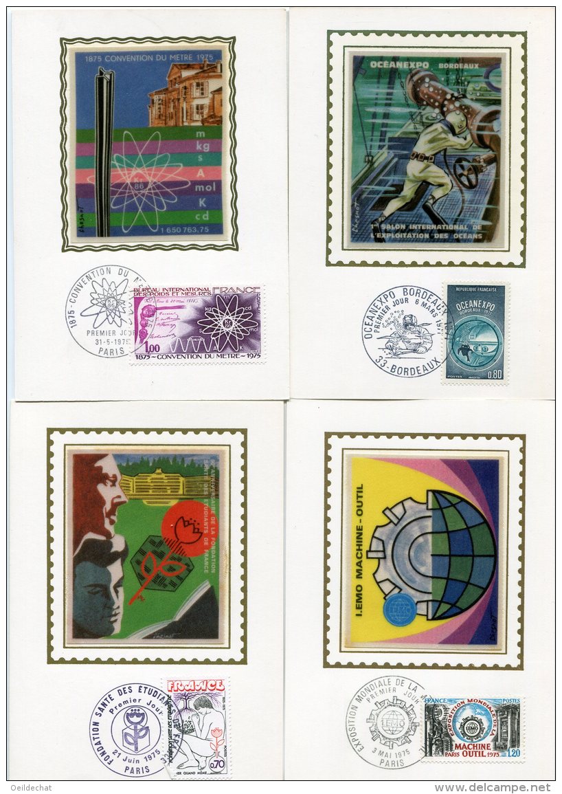 5746  - FRANCE    Collection  10 Cartes Sur Soie  : Evénement Et Expositions      TB - Lots & Serien