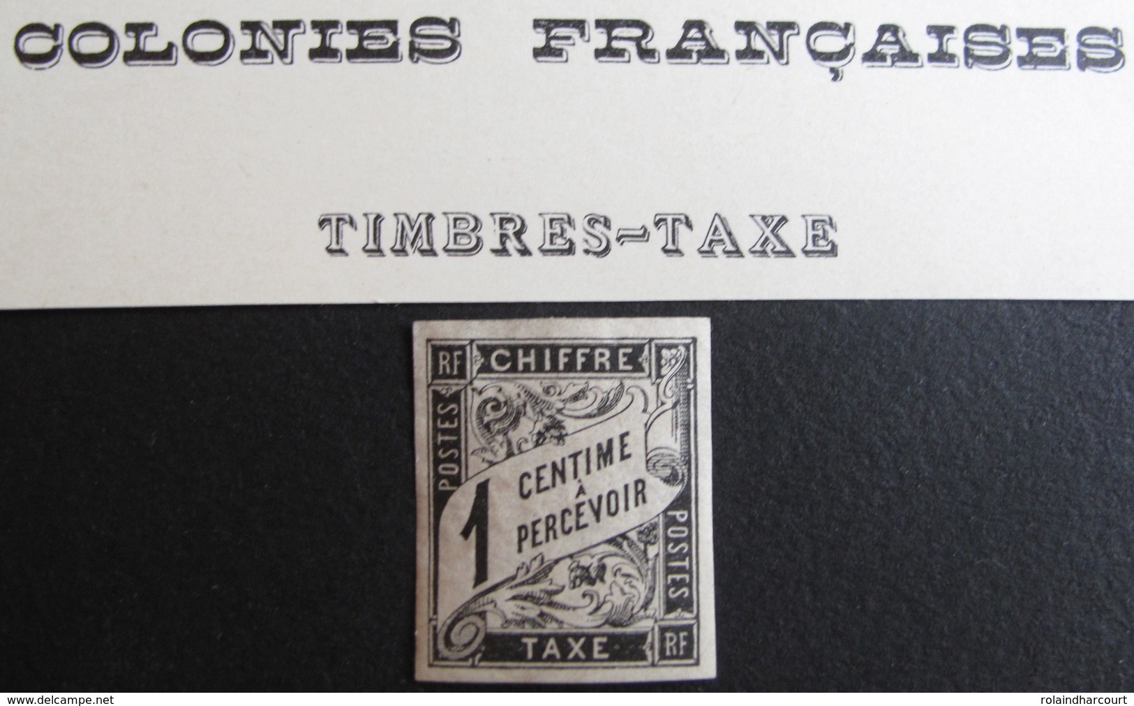 LOT R1631/1989 - 1884 - COLONIES GENERALES - TIMBRE TAXE - N°1 - NEUF* - Postage Due