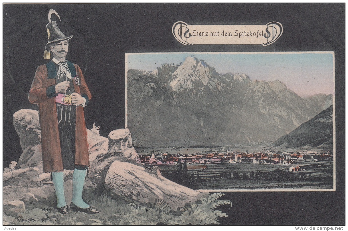 LIENZ Mit Dem Spitzkofel, Sehr Schöne Seltene Karte Gel.1910? - Lienz