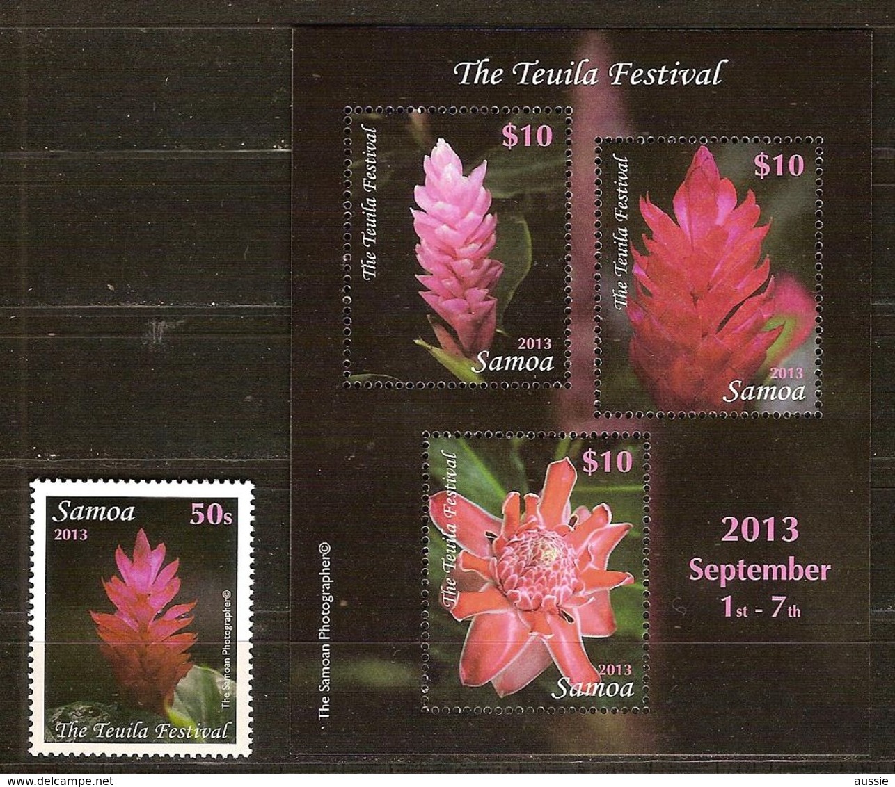 Samoa  2013 Yvertn° 1098 Et Bloc 84 *** MNH   Cote 44,50 Euro Flore Fleurs Bloemen Flowers - Samoa