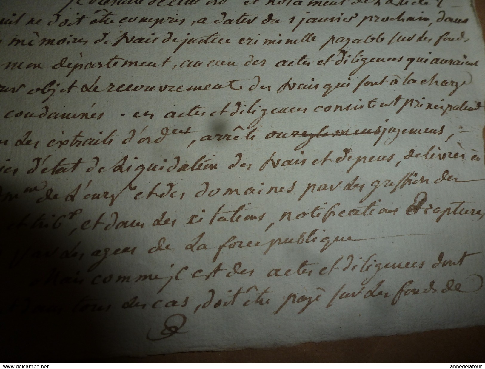 1817 Rapport Manuscrit Du Ministre De La Justice H. De Serre: FRAIS DE JUSTICE CRIMINELLE A LA CHARGE DES CONDAMNES; Etc - Collections