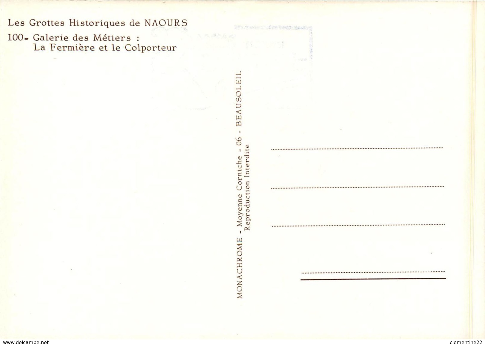 76 Naours * Les Métiers D'hier * La Fermière Et Le Colporteur ( Scan Recto Et Verso ) - Craft