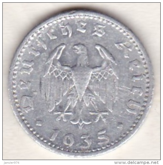 50 Reichspfennig 1935 A BERLIN Aluminium - 50 Reichspfennig