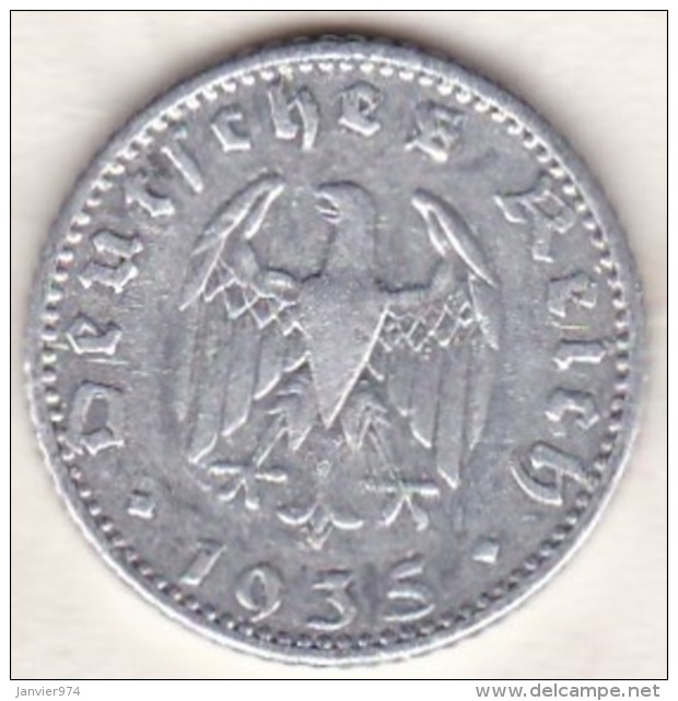 50 Reichspfennig 1935 E MULDENHUTTEN, Aluminium - 50 Reichspfennig