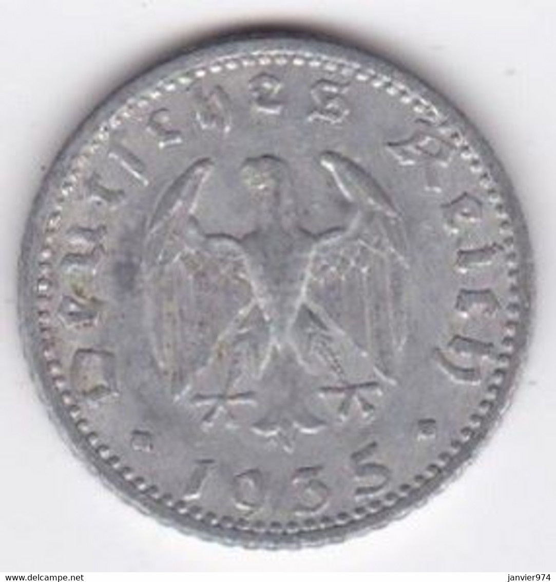 50 Reichspfennig 1935 A BERLIN Aluminium - 50 Reichspfennig