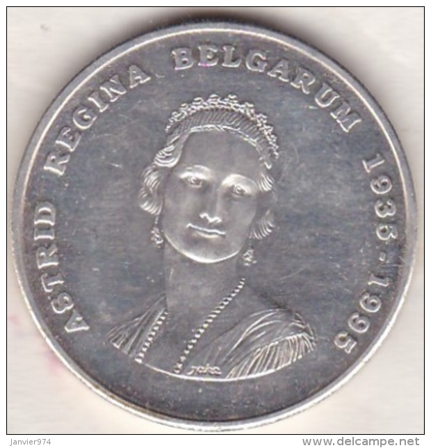 BELGIQUE . 250 Francs 1995, 60th ANNIVERSARY DEATH QUEEN ASTRID.  Argent - 250 Francs