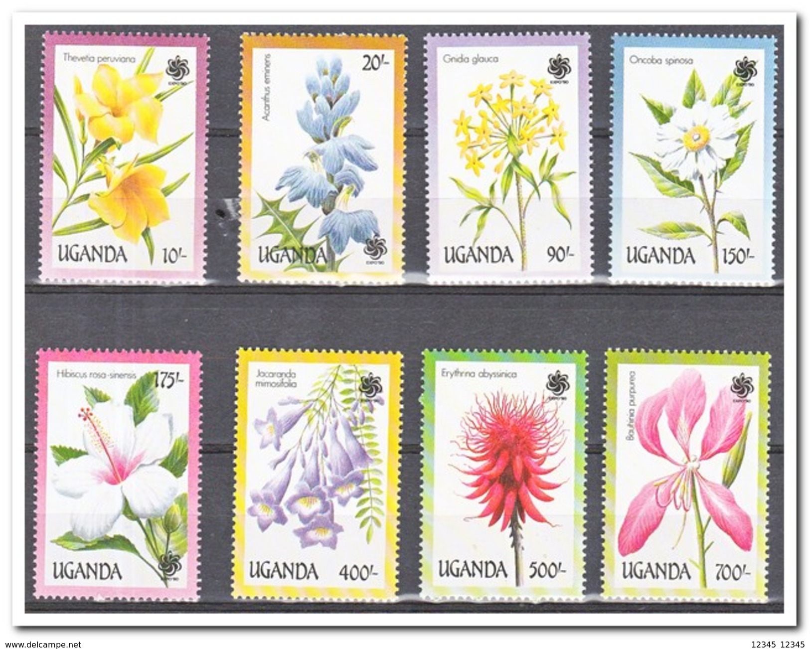 Uganda 1990, Postfris MNH, Flowers - Oeganda (1962-...)