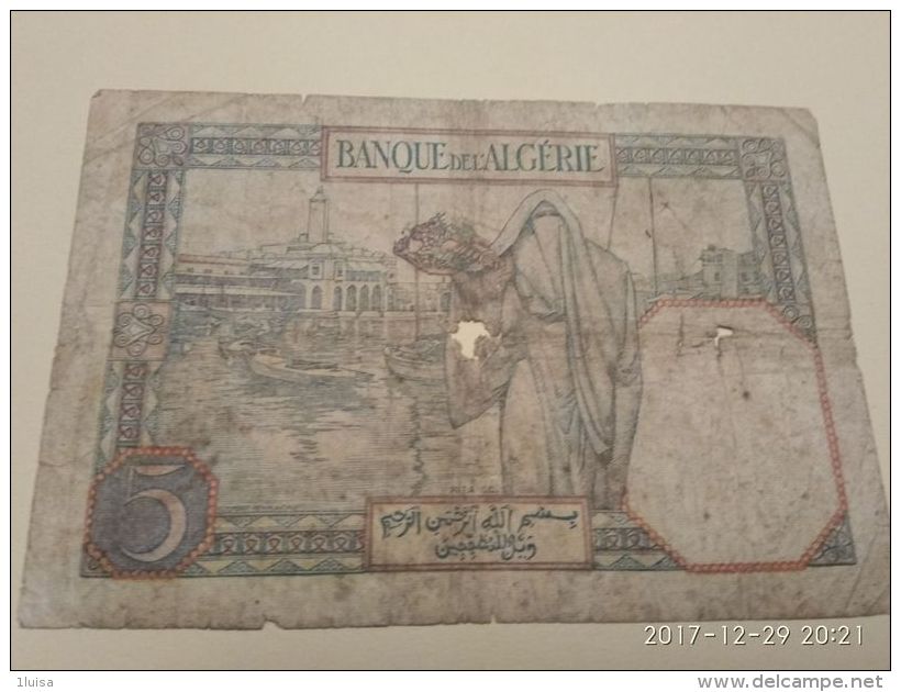 5 Francs 1942 - Algeria