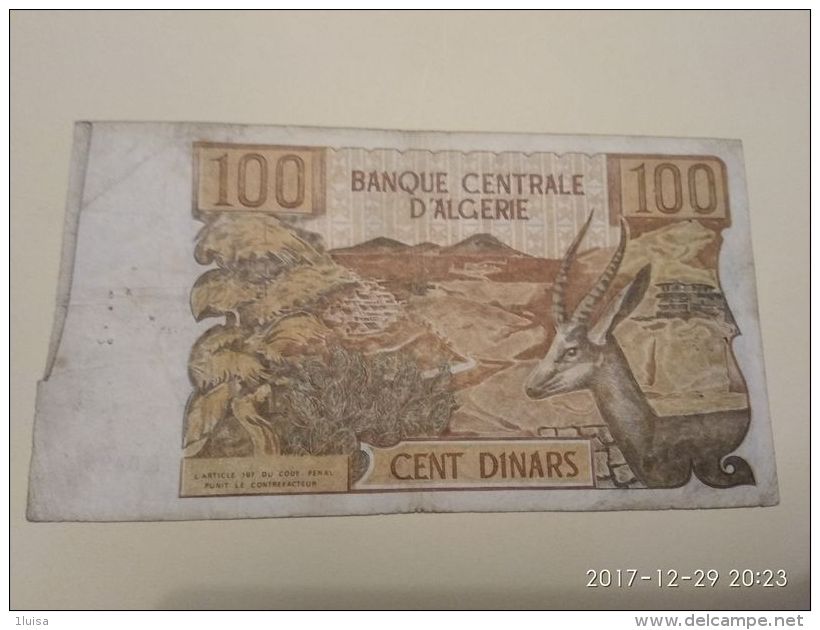 100 Francs 1970 - Algeria