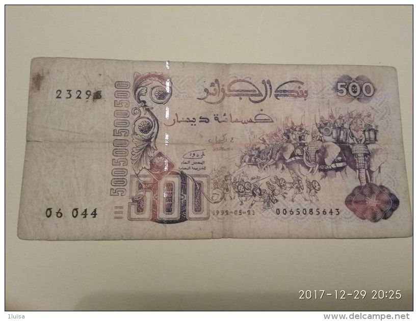 500 Francs 1988 - Algeria