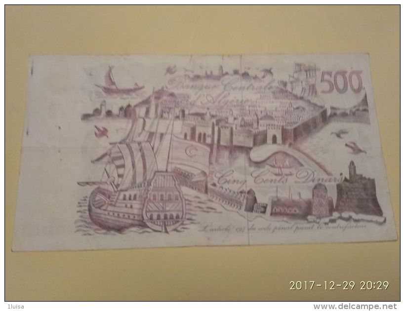 500 Francs 1970 - Argelia