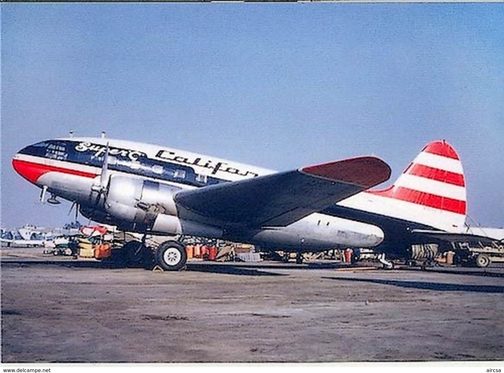 Aviation Postcard-256 CCA-CALIFORNIA CENTRAL AIRLINES-C-46 Commando - 1946-....: Moderne